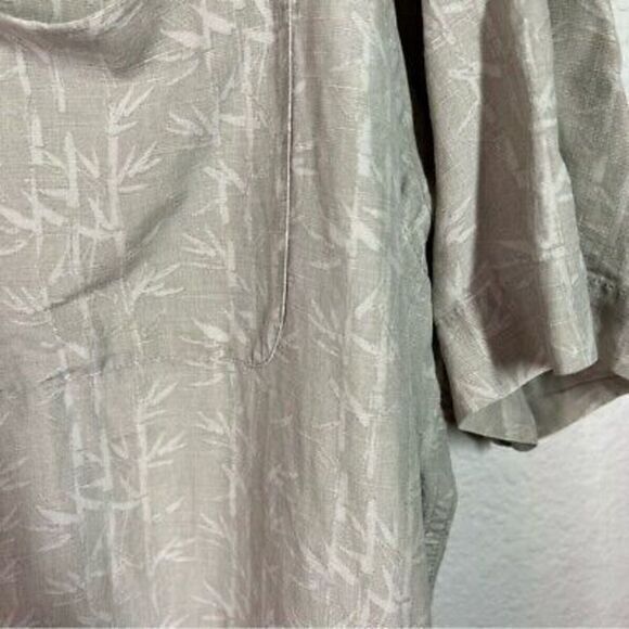 Tasso Elba mens silk linen blend button front shirt size XL - Picture 4 of 5